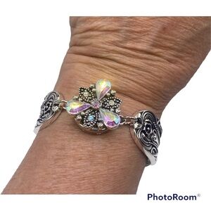 Old Fashioned Style Spoon Bracelet w/ Unique Shaped 18m Ginger Snap NWT